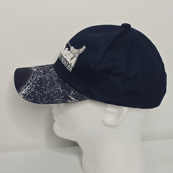 Alaska The Last Frontier Sled Dogs Graphic Blue Hat Cap Souvenir Arctic Circle - Picture 3 of 9